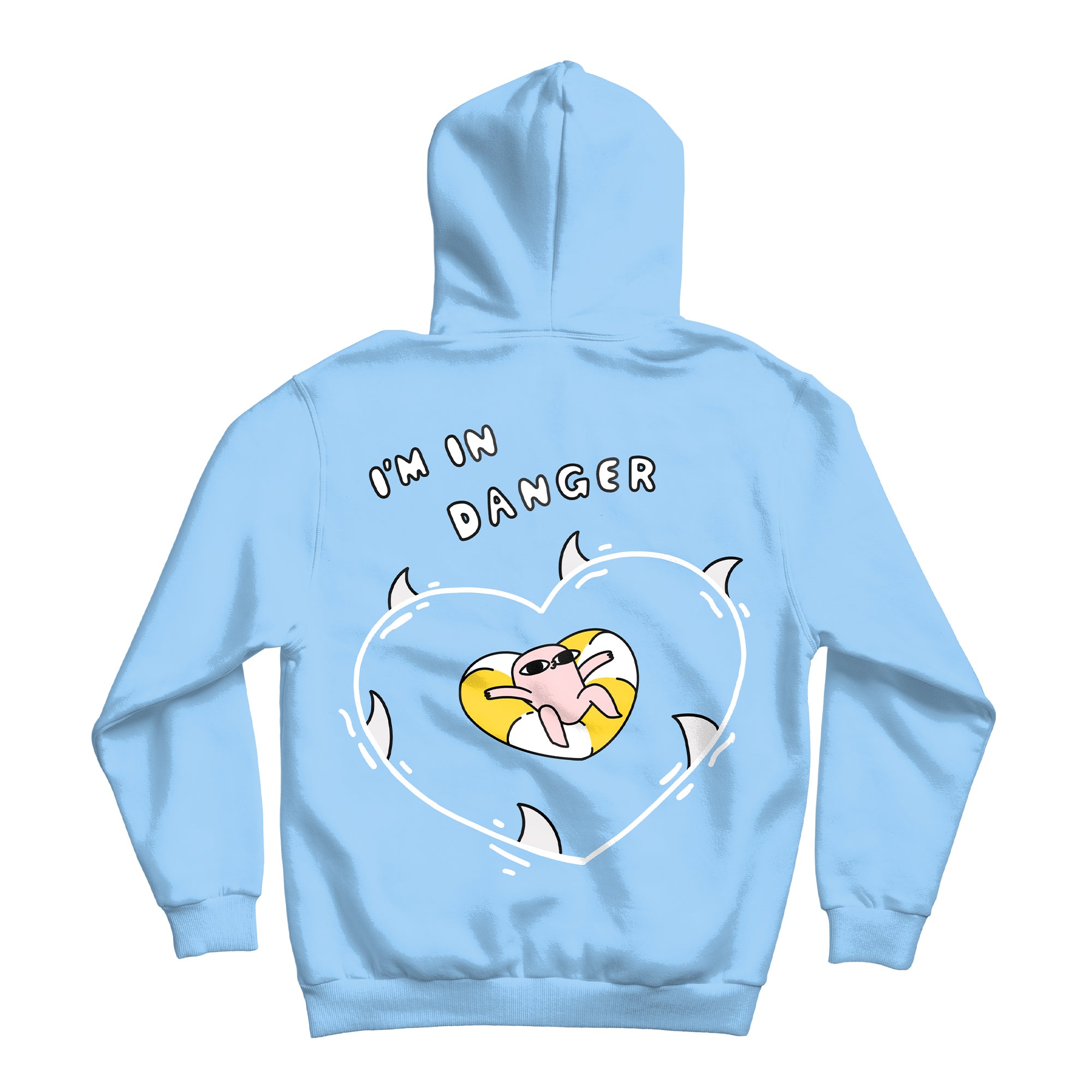 Thermal White/Blue Hoodie  Emrzzz Hoodie - multicolor