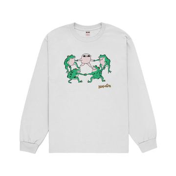 Frog Party White Long Sleeve