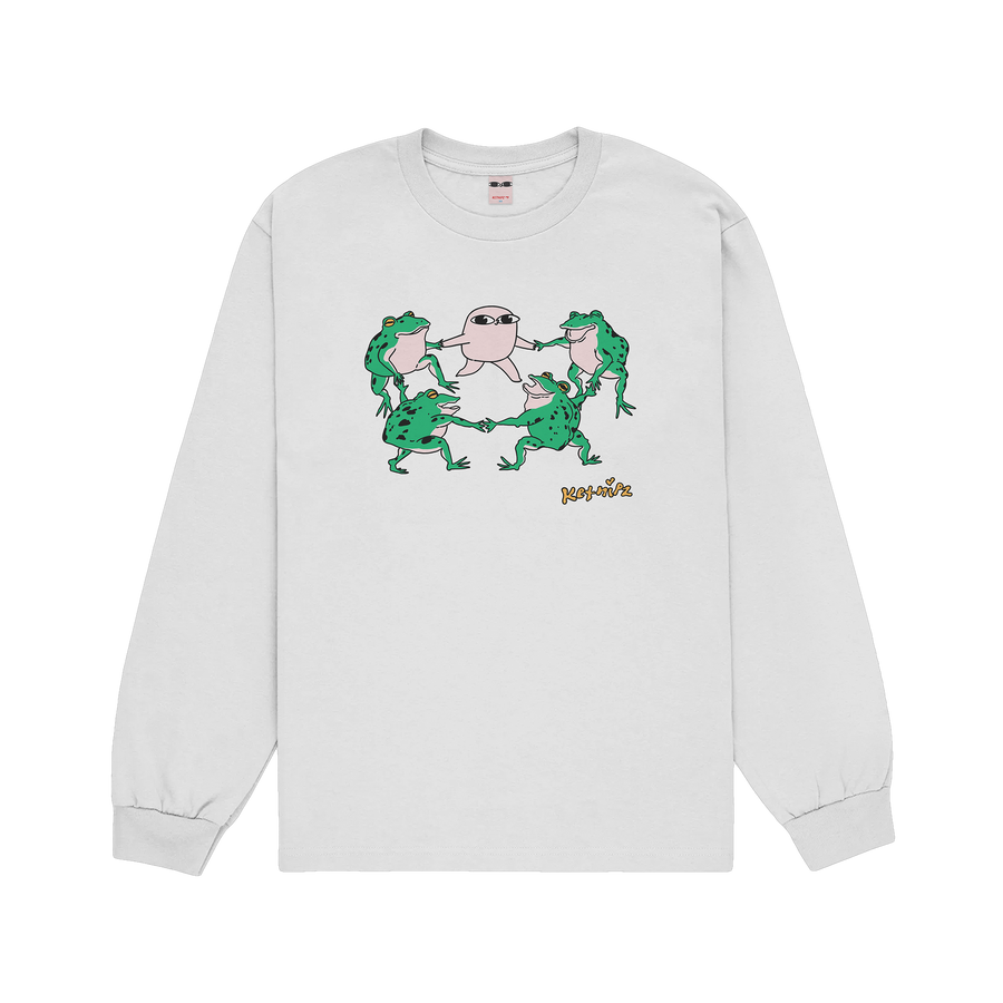 Frog Party White Long Sleeve