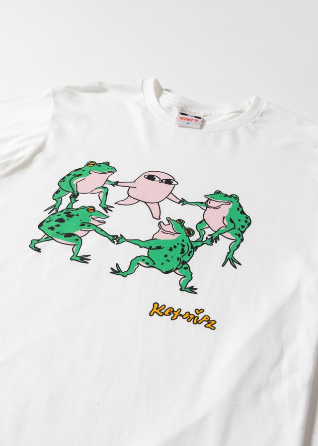 Frog Party White Long Sleeve